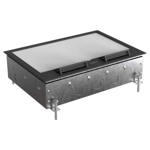 Люк MultiDesk MDK10 на 16мод. IP40 с монтажной коробкой для бетонных полов SE MDK10216 фото 7