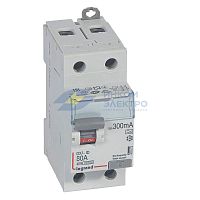 Выключатель дифференциального тока (УЗО) 2п 80А 300мА тип A DX3 Leg 411572