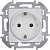 Розетка 1-м СП Inspiria 16А IP20 250В 2P+E немецк. стандарт механизм бел. IEK 673720