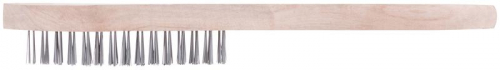Корщетка с деревянной ручкой 6-ти рядная FIT 38406 фото 3