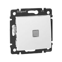 Выключатель 1-кл. СП Valena 10А IP31 250В с зел. индикацией механизм бел. IEK 774410