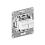 Розетка компьютерная 2-м СП Эпика RJ45 кат.5 механизм мокко EKF UP1-SOM-2RJ45-5