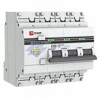 Выключатель автоматический дифференциального тока 3п+N 63А 30мА тип А АД-32 PROxima EKF DA32-63-30-4P-a-pro