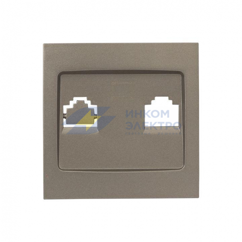 Панель лицевая Валенсия для розетки 1-м RJ-45 кашемир PROxima EKF ESK01-L-035-40 Панель лицевая Валенсия для розетки 1-м RJ-45 кашемир PROxima EKF ESK01-L-035-40