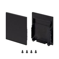Заглушка SL-LINE-4050-3L-LOW BLACK глухая пластик (комплект) Arlight 044677