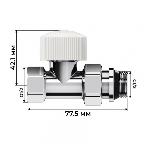 Набор термостатический прямой Design 1/2дюйм М30х1.5 хром Royal Thermo НС-1640377 фото 4 Набор термостатический прямой Design 1/2дюйм М30х1.5 хром Royal Thermo НС-1640377 фото 4