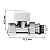 Набор термостатический прямой Design 1/2дюйм М30х1.5 хром Royal Thermo НС-1640377