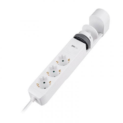 Удлинитель 3х1.5м на струбцине с заземл. с выкл. 3 USB выхода (2А+1С) IP20 ПВС 3х1 ETD-03U-150-wh (3х1.5) бел. JAZZway 5059535 фото 3