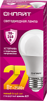 Лампа светодиодная 90 535 OLL-A60-27-230-2.7К-E27 27Вт грушевидная 2700К E27 90-240В PRO ОНЛАЙТ 90535