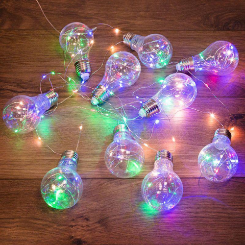 Гирлянда светодиодная "Ретро-лампы" 3м 100LED мультиколор 4Вт IP20 Neon-Night 303-079 Гирлянда светодиодная "Ретро-лампы" 3м 100LED мультиколор 4Вт IP20 Neon-Night 303-079
