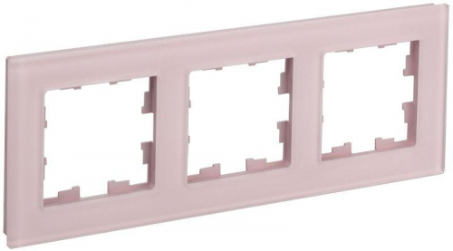 Рамка 3-м BRITE РУ-3-2-Бр стекло розовый матов. IEK BR-M32-G-31-K14 Рамка 3-м BRITE РУ-3-2-Бр стекло розовый матов. IEK BR-M32-G-31-K14