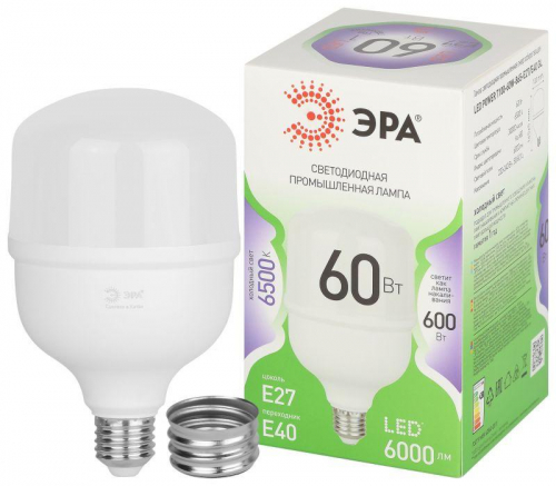 Лампа светодиодная GREEN LINE POWER T100-60W-865-E27/E40 GL 60Вт колокол 6500К свет холод. E27/E40 Эра Б0066980