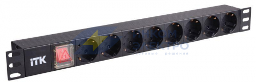 Блок розеток 8 мест PDU (немец. станд.) DIN49440 PH12-8D1 с LED выкл. алюм. профиль1U шнур 2м ITK PH12-8D1 Блок розеток 8 мест PDU (немец. станд.) DIN49440 PH12-8D1 с LED выкл. алюм. профиль1U шнур 2м ITK PH12-8D1