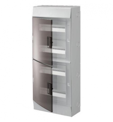 Бокс настенный Mistral41 48М прозр. дверь (с клемм.) ABB 1SPE007717F9995 Бокс настенный Mistral41 48М прозр. дверь (с клемм.) ABB 1SPE007717F9995