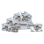 Колодка клеммная ST-2.5-NLPE 30A пружинная EKF plc-jxb-st-2.5-nlpe