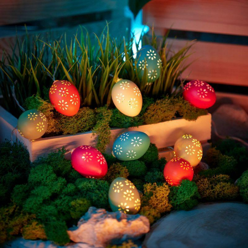 Светильник светодиодный садовый "Каскад Эклектика" 4м LED тепл. бел. 3Вт IP65 с выносной солнечн. панелью 2м; аккум. Lamper 602-268 фото 2