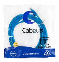 Патч-корд U/UTP кат.6 PC-UTP-RJ45-Cat.6-5m-BL 2xRJ45/8p8c неэкранир. PVC 5м син. Cabeus 8681c