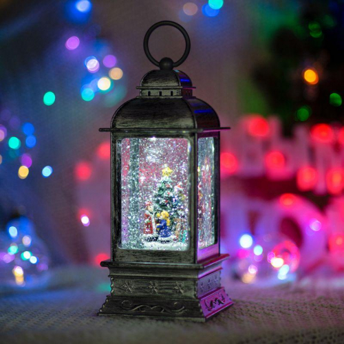 Фонарь декоративный Рождество эффект снегопада и подсветкой бел. Neon-Night 501-065 фото 9