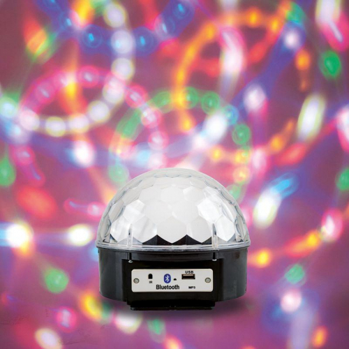 Лампа светодиодная "Диско-шар" 6Вт 6LED RGB 230В IP20 с пультом ДУ и Bluetooth Neon-Night 601-257 фото 2 Лампа светодиодная "Диско-шар" 6Вт 6LED RGB 230В IP20 с пультом ДУ и Bluetooth Neon-Night 601-257 фото 2