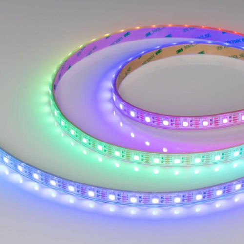 Лента светодиодная SPI-P-B60-12mm 12V RGB-PX1-BPT 8Вт/м IP66 5060 герметичная бегущий огонь (уп.5м) Arlight 041615(1) Лента светодиодная SPI-P-B60-12mm 12V RGB-PX1-BPT 8Вт/м IP66 5060 герметичная бегущий огонь (уп.5м) Arlight 041615(1)