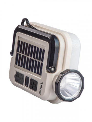 Фонарь кемпинговый аккум. 5Вт Laser Led/59 SMDLed/Li-ion2х18650/2400мА.ч солн.пан КОСМОСKOC620Lit фото 6