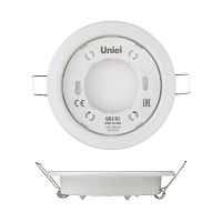 Светильник точечный GX53/H2 White 10 Prom ультратонкий встраив. бел. (уп.10шт) Uniel UL-00005051