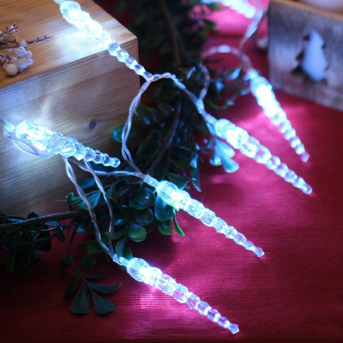 Гирлянда светодиодная "Сосульки" 1.5м 10LED бел. 0.1Вт IP20 провод ПВХ прозр. элементы питания 2хAA (не в компл.) Neon-Night 303-094 фото 4 Гирлянда светодиодная "Сосульки" 1.5м 10LED бел. 0.1Вт IP20 провод ПВХ прозр. элементы питания 2хAA (не в компл.) Neon-Night 303-094 фото 4