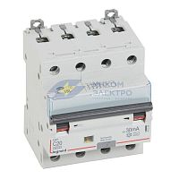 Выключатель автоматический дифференциального тока 4п C 20А 30мА тип A 10кА DX3 Leg 411235