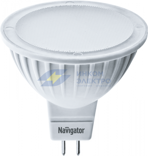 Лампа светодиодная 61 382 NLL-MR16-7-230-3K-GU5.3-DIMM 7Вт рефлектор матовая 3000К тепл. бел. GU5.3 500лм 220-240В диммир. NAVIGATOR 61382