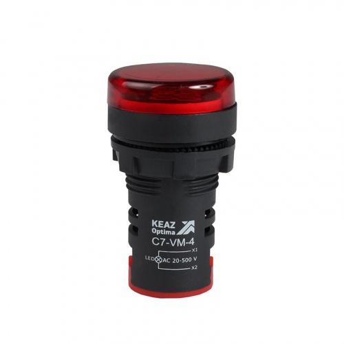 Индикатор напряжения OptiSignal Compact D22 С7-VM-4 красн. 20-500В AC AD22VM КЭАЗ 362189