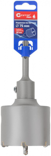 Коронка по бетону ПРОФИ/Profi SDS Plus 75мм Cutop 43-879 фото 3 Коронка по бетону ПРОФИ/Profi SDS Plus 75мм Cutop 43-879 фото 3