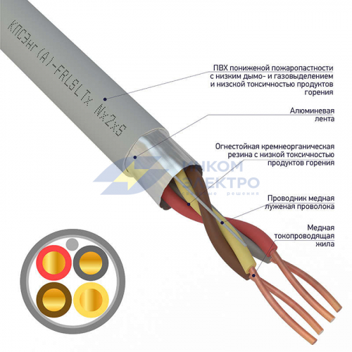 Кабель КПСЭнг(А)-FRLSLTx 2х2х0.5 (м) Rexant 01-4937-1