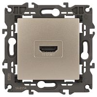 Розетка 14-3114-04 HDMI Elegance шампань ЭРА Б0034335