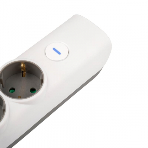 Удлинитель 4х5м с заземл. с выкл. бел. ET-04-500W (4х5.0) JAZZway 5051836 фото 4