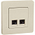 Розетка компьютерная 2-м Inspiria RJ45 кат.5E UTP сл. кость IEK 673836