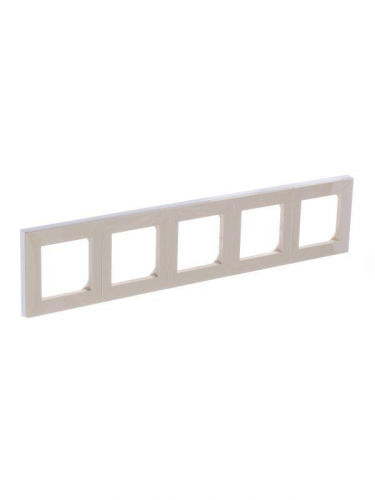 Рамка Levit 5п сл. кость/бел. ABB 2CHH015050A6017 фото 3 Рамка Levit 5п сл. кость/бел. ABB 2CHH015050A6017 фото 3