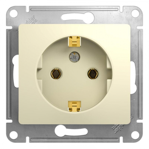 Розетка 1-м СП Glossa 16А IP20 с заземл. механизм беж. SE GSL000243 Розетка 1-м СП Glossa 16А IP20 с заземл. механизм беж. SE GSL000243
