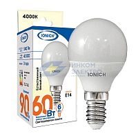 Лампа светодиодная ILED-SMD2835-P45-6-540-220-4-E14 (0156) IONICH 1547