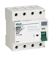 Выключатель дифференциального тока (УЗО) 4п 100А 30мА тип AC 6кА УЗО-03 SchE 14083DEK