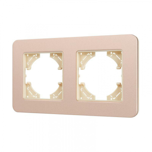 Рамка 2-м FRM-AKIRY-SFAL-2-GD алюм. Arlight 049739 Рамка 2-м FRM-AKIRY-SFAL-2-GD алюм. Arlight 049739
