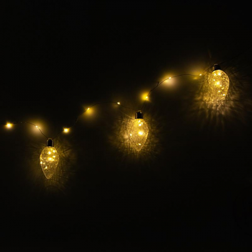 Гирлянда светодиодная "Ягоды" LDM50WW-BO-BS 1.5м 50LED тепл. бел. 0.6Вт IP20 элементы питания 3хAA SHLights 4690601047441 фото 6