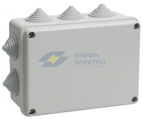 Коробка распаячная ОП 150х110х70 IP55 KM41242 (10 каб.ввод.) IEK UKO10-150-110-070-K41-55 Коробка распаячная ОП 150х110х70 IP55 KM41242 (10 каб.ввод.) IEK UKO10-150-110-070-K41-55