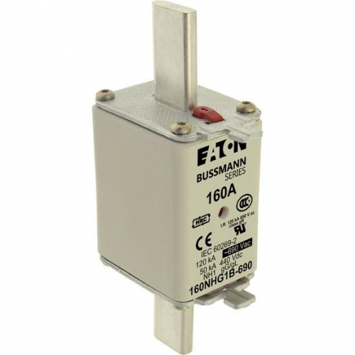 Предохранитель NH 160A 690В gG 1 двойн. индикация EATON 160NHG1B-690 фото 5