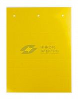 Табличка полужесткая установка в держатель для маркировки мод. оборудования ПВХ-0.5 желт. DKC TAS3515Y