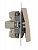 Переключатель проходной 1-кл. СП Rain IP20 механизм крем. LEZARD 703-0388-105