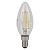 Лампа светодиодная филаментная LS CLB40 4W/865 230VFILCL 4Вт 6500К холод. бел. E14 470лм B угол пучка 300град. 220-240В (замена 40Вт) прозр. стекло OSRAM 4058075687943