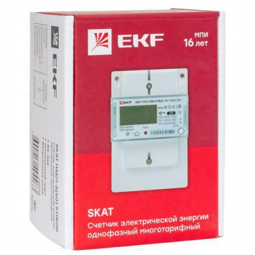 Счетчик SKAT 115E/1-5(60) STIROD 1ф 2т МСК+0 EKF 11503R фото 3