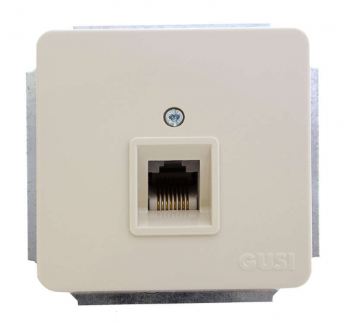 Розетка компьютерная 1-м Extra RJ45 механизм беж. GUSI С1К1-003 Розетка компьютерная 1-м Extra RJ45 механизм беж. GUSI С1К1-003