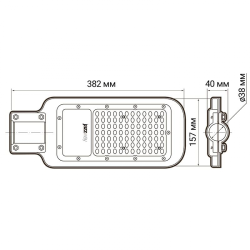 Светильник светодиодный PSL 07 50Вт 5000К IP65 AC180-260 уличный ДКУ Pro JazzWay 5041059 фото 6 Светильник светодиодный PSL 07 50Вт 5000К IP65 180-260В AC ДКУ уличный JazzWay 5041059 фото 6