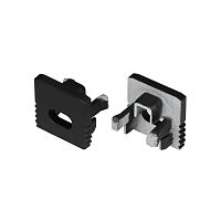 Заглушка SL-MINI-10 BLACK с отверстием пластик (комплект) Arlight 049415